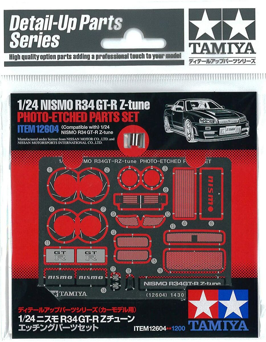 Nismo R34 GT-R Z-tune Photo-Etched Parts Set