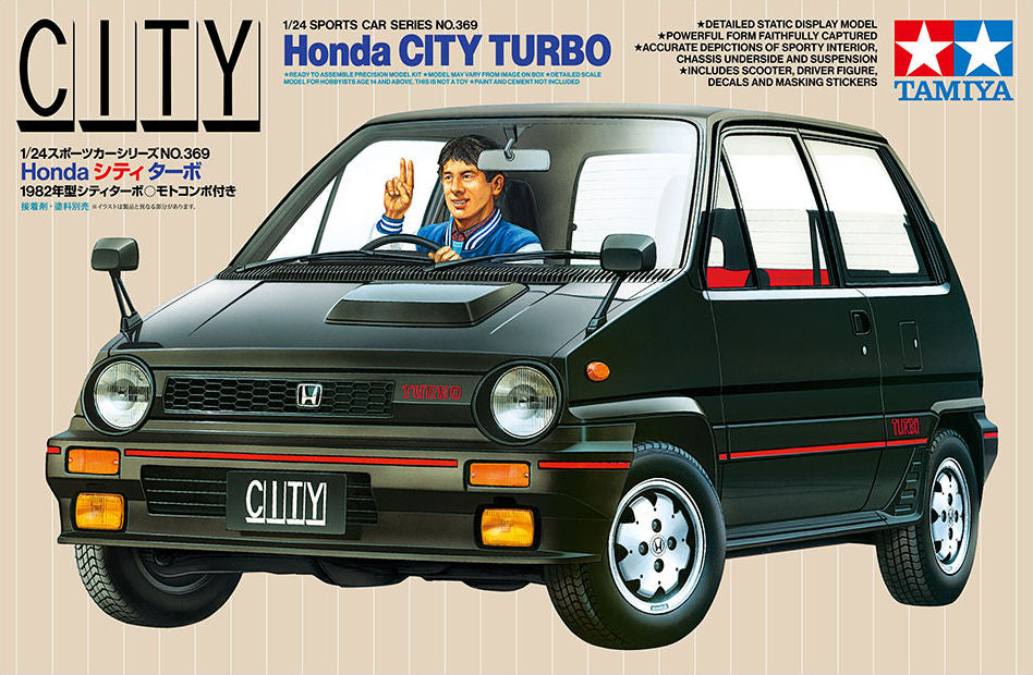 Honda City Turbo with Honda Motocompo