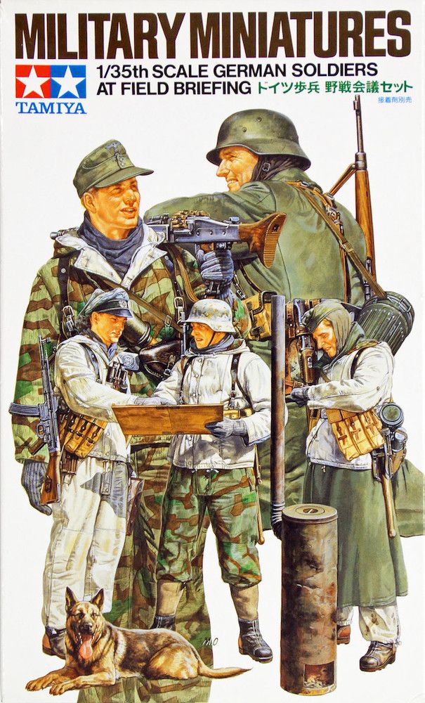 German Soldiers at Field Briefing