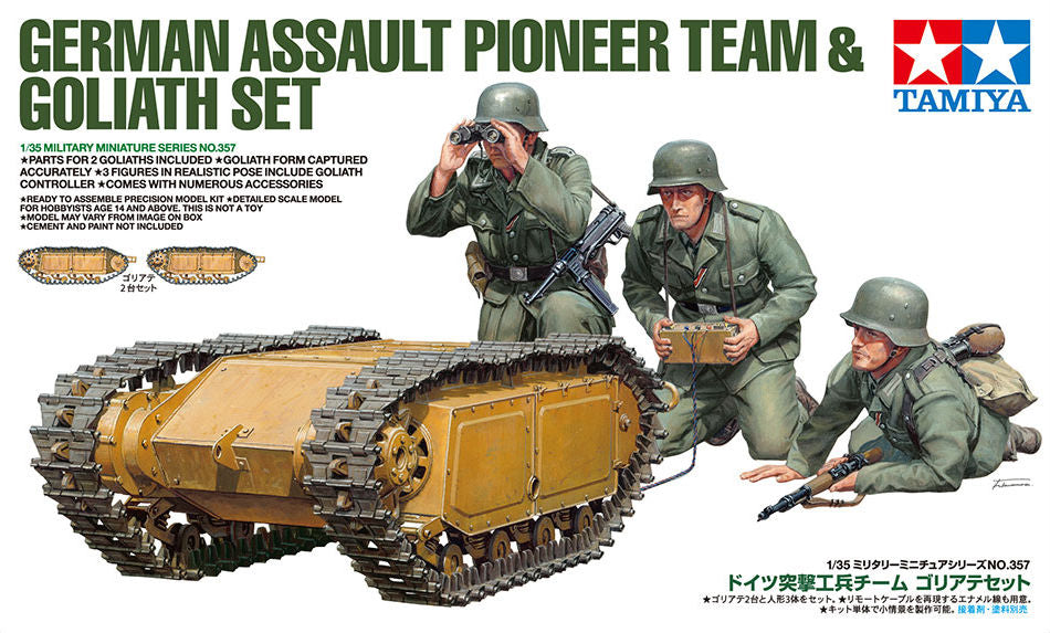 German Assault Pioneer Team and Goliath