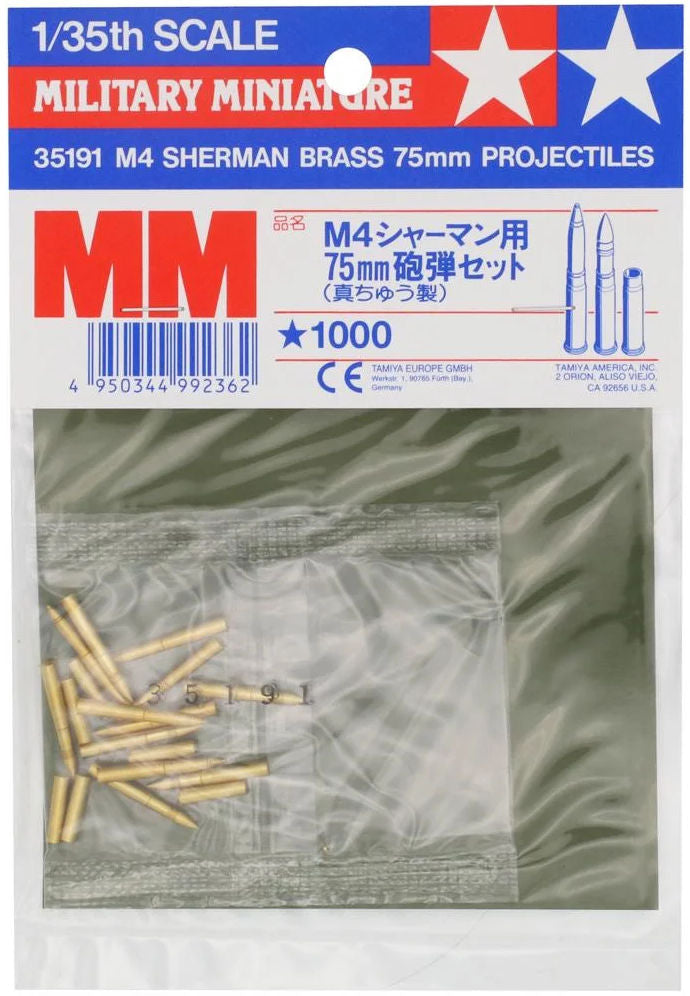 M4 Sherman Brass 75mm Shells