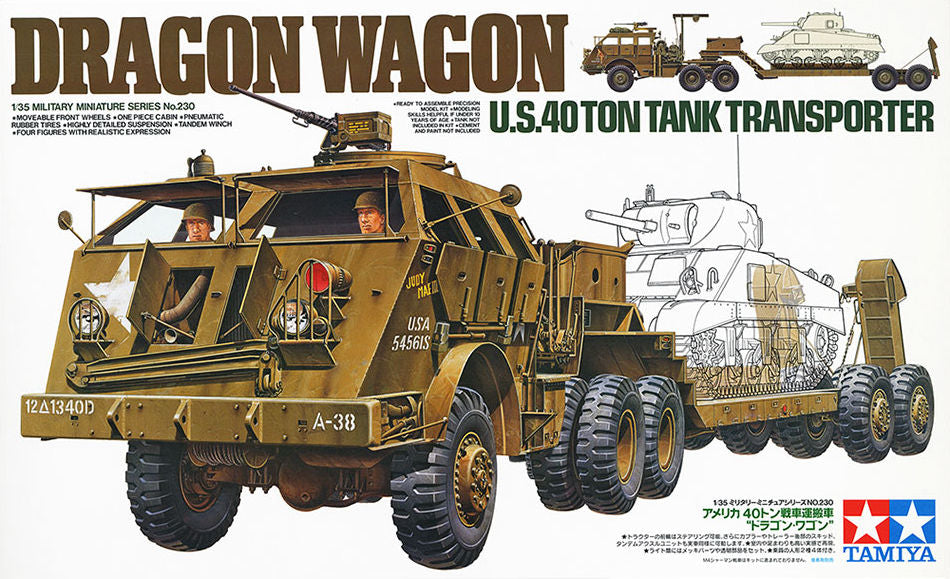Wagon Dragon M26 avec remorque de transport M15