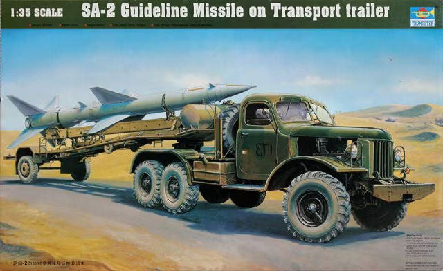 S-75 Dvina (SA-2 Guideline) on ZiL-157K and PR-11M Trailer