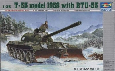 T-55 obr. 1958 avec lame de bulldozer BTU-55