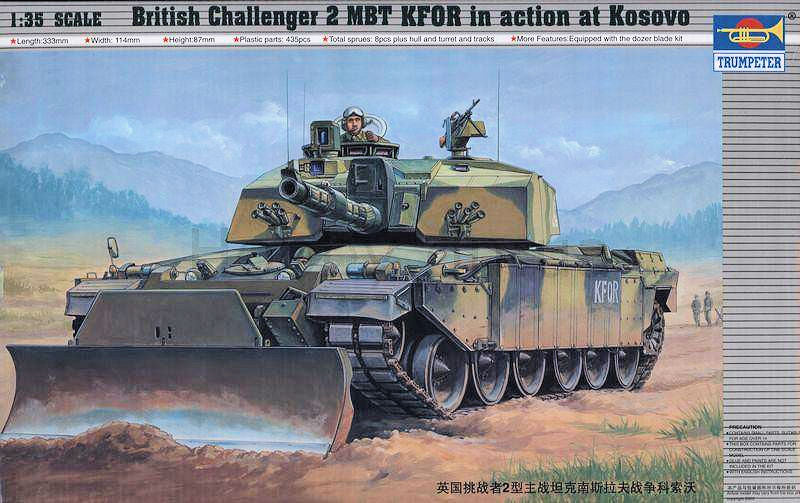 Challenger 2 (KFOR Kosovo) avec lame bulldozer