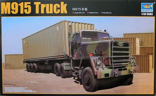 010 - M915 Tractor with M872 Trailer and 40ft Container - primary image