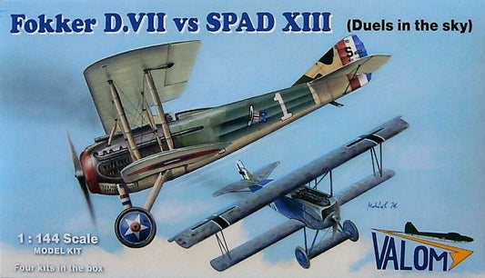 010 - Fokker D.VII vs SPAD S.XIII [quadruple set] - primary image