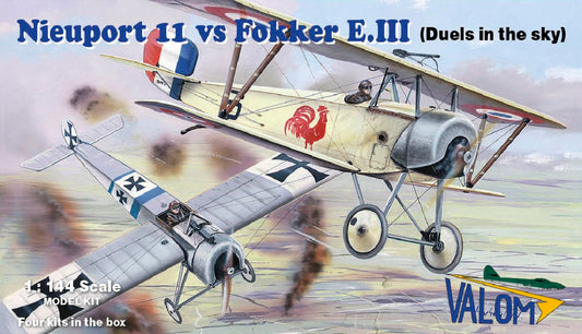 010 - Nieuport 11 vs Fokker E.III Eindecker [quadruple set] - primary image