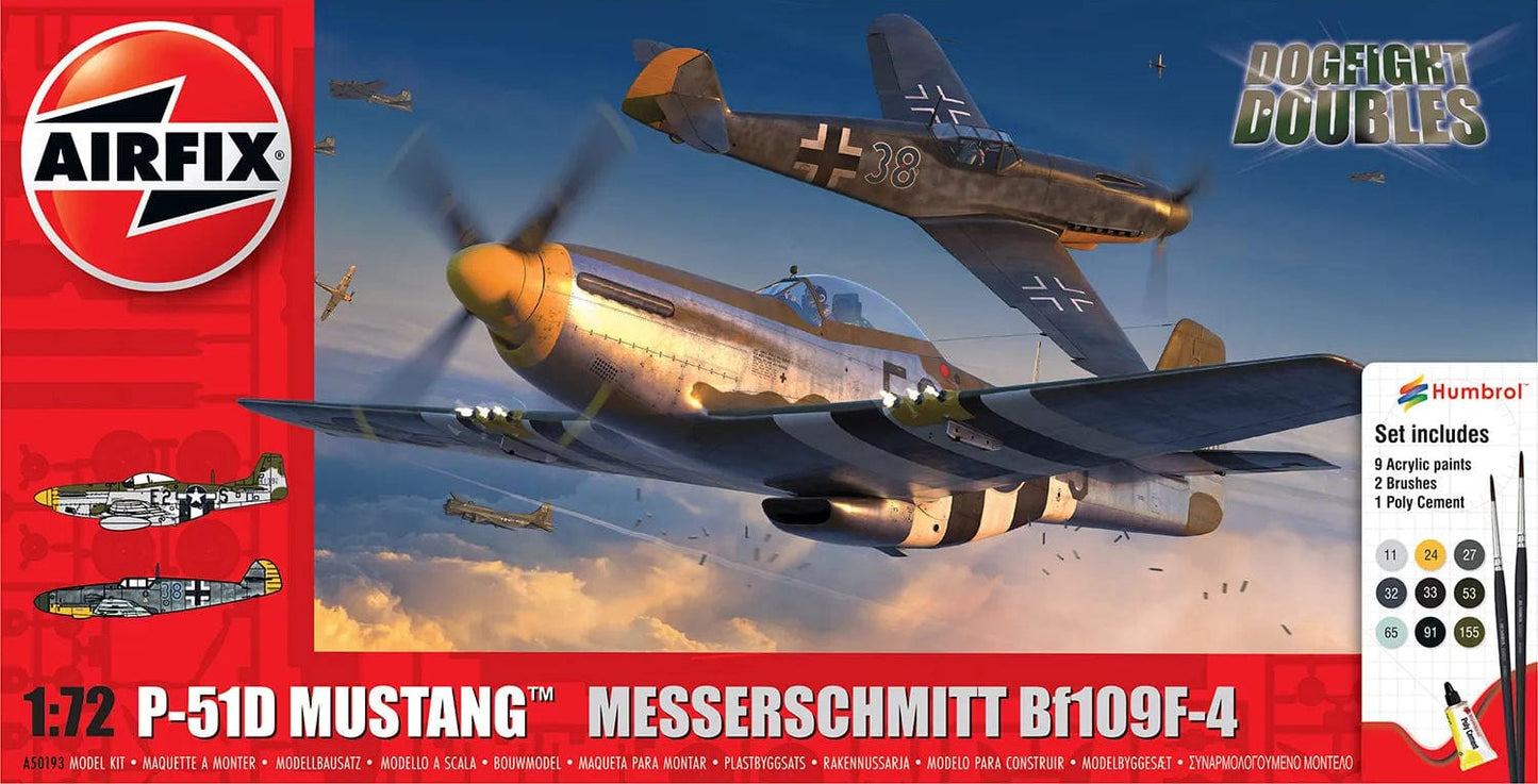 010 - Dogfight Double - P-51D Mustang vs Bf 109 F-4 [gift set] - primary image