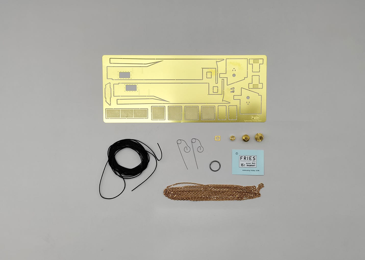 280 - Amusing Hobby - 35A030 - Panzerjäger Tiger (P) Ferdinand [Interior Kit] and 16t Fries Strassenbockkran - photo-etched parts