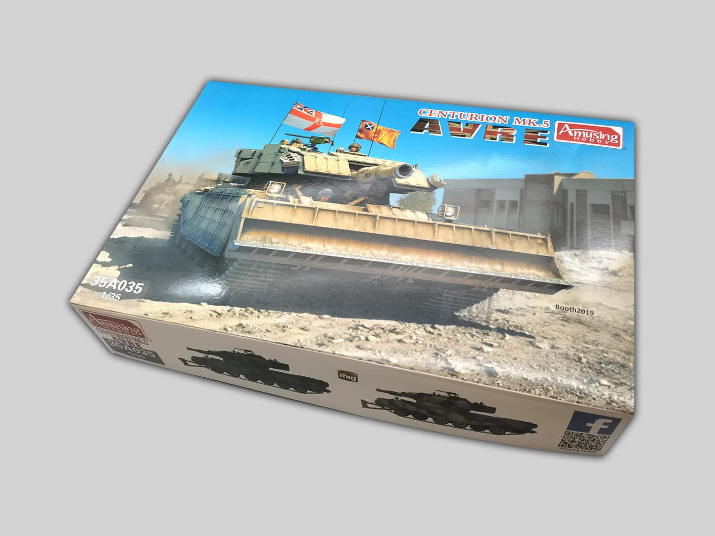 100 - Amusing Hobby - 35A035 - Centurion Mk 5 AVRE 165 - box front