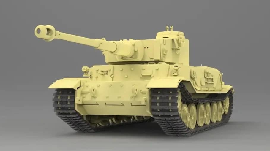 500 - Amusing Hobby - 35A051 - VK 45.01 (P) Tiger (P) 003 with Zimmerit [Interior Kit] - digital model