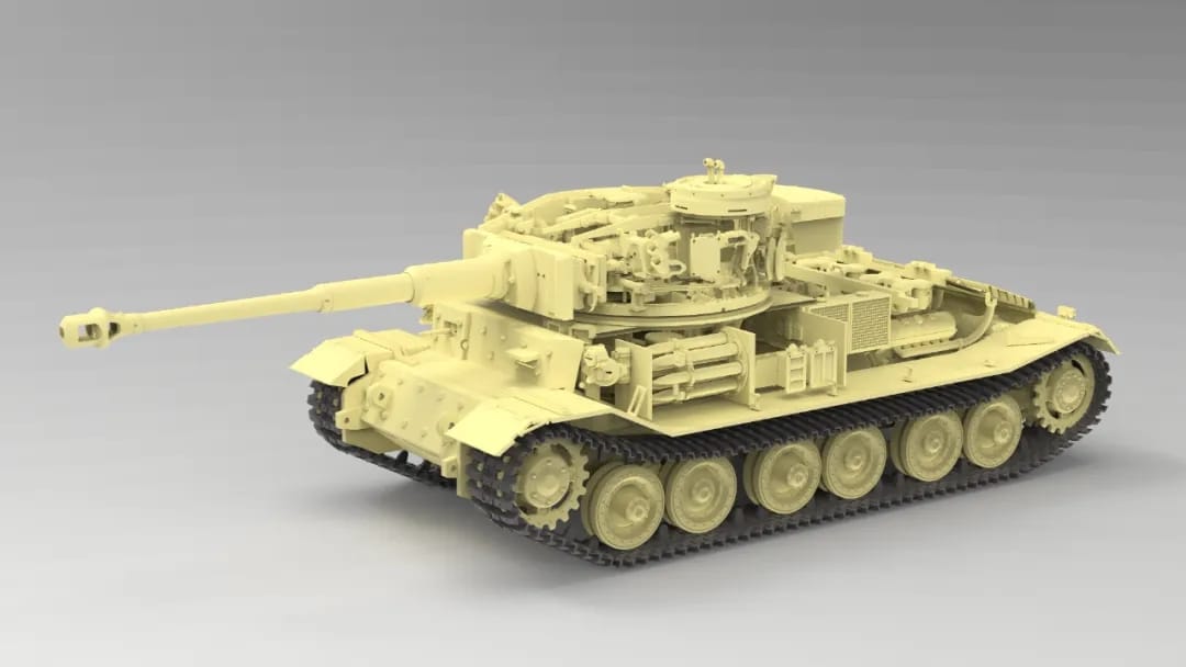 501 - Amusing Hobby - 35A051 - VK 45.01 (P) Tiger (P) 003 with Zimmerit [Interior Kit] - digital model