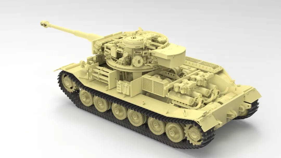 503 - Amusing Hobby - 35A051 - VK 45.01 (P) Tiger (P) 003 with Zimmerit [Interior Kit] - digital model
