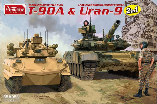 010 - Amusing Hobby - 35A053 - T-90A and Uran-9 - primary image