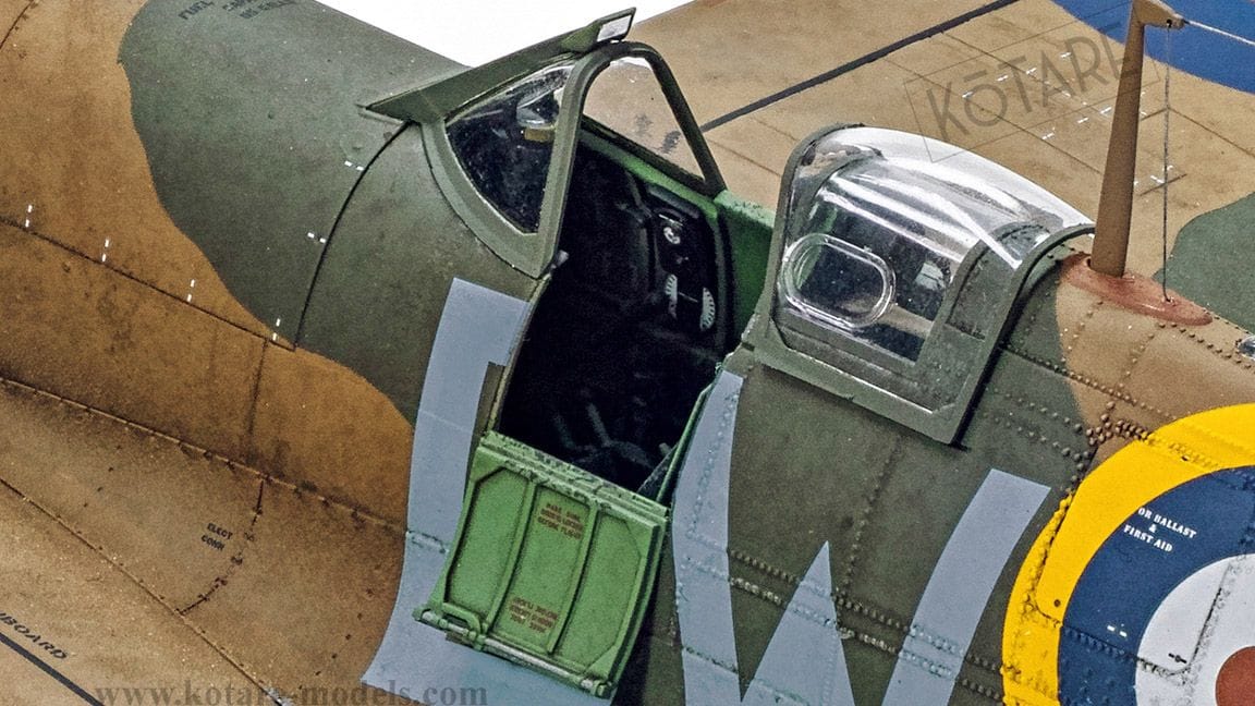 720 - Kotare - 32001 - Supermarine Spitfire Mk Ia (mid) - painted model