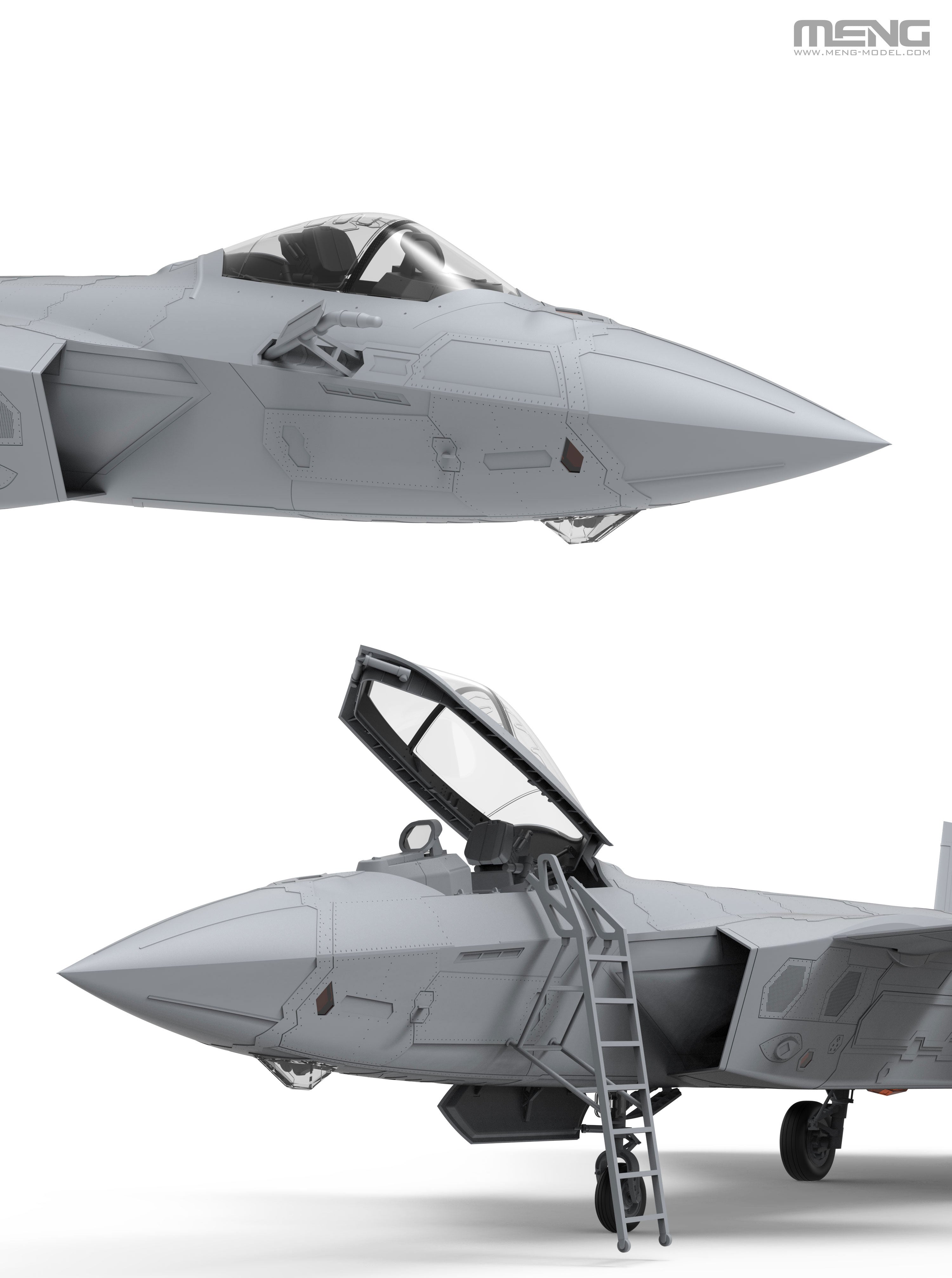 digital model - This kit includes boarding ladder and aerial refueling probe parts.