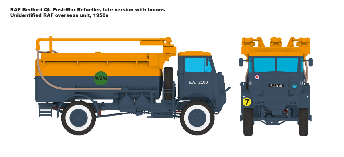 300 - IBG - 35062 - Bedford QLC 3-ton 4×4 Refueller - paint schemes