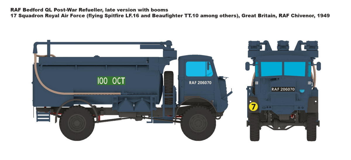 IBG - 35062 - Bedford QLC 3-ton 4×4 Refueller - paint schemes