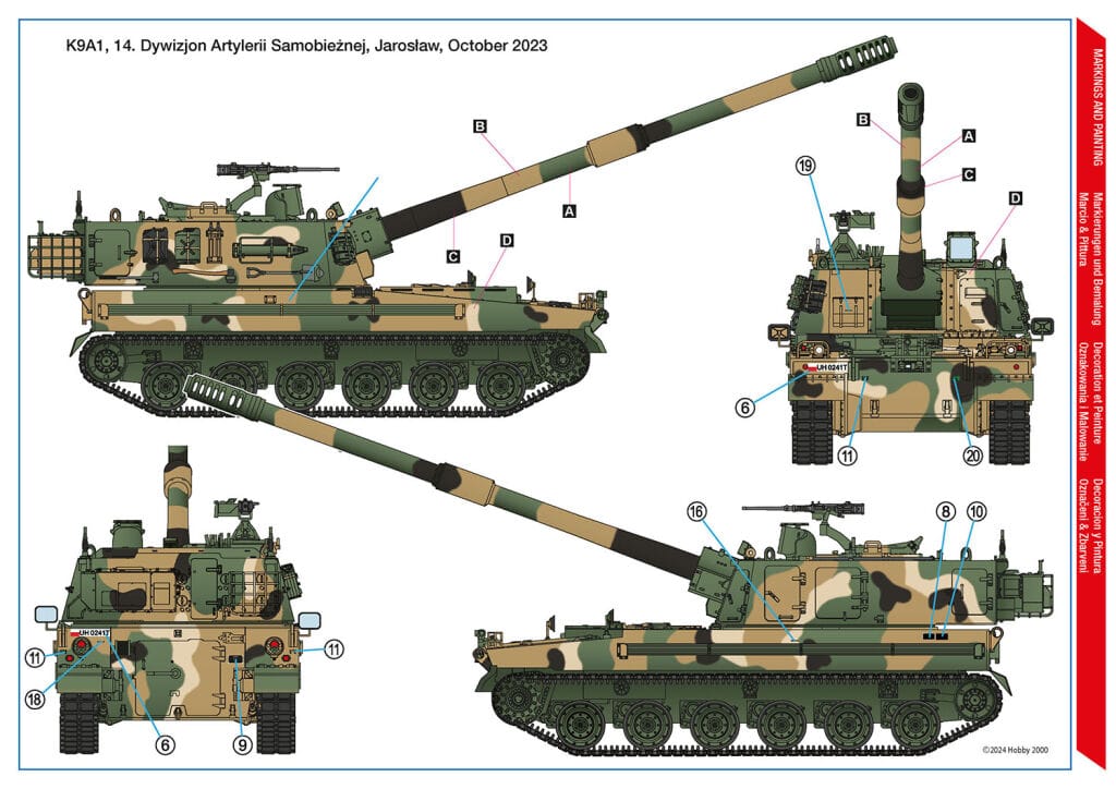 300 - Hobby 2000 - 35005SE - K9A1 Thunder [special edition] - paint schemes