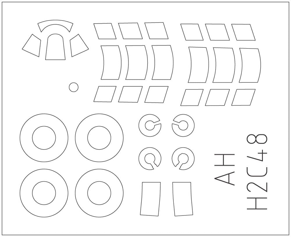 490 - Arma Hobby - 40015 - Hawker Hurricane Mk I - masks