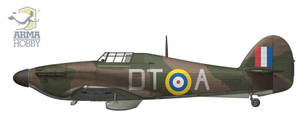 301 - Arma Hobby - 40015 - Hawker Hurricane Mk I - paint schemes
