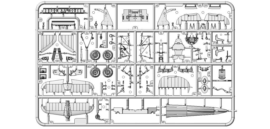 Arma Hobby - 40015 - Hawker Hurricane Mk I - sprue