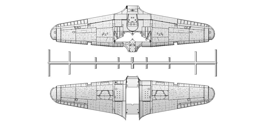 202 - Arma Hobby - 40015 - Hawker Hurricane Mk I - sprue