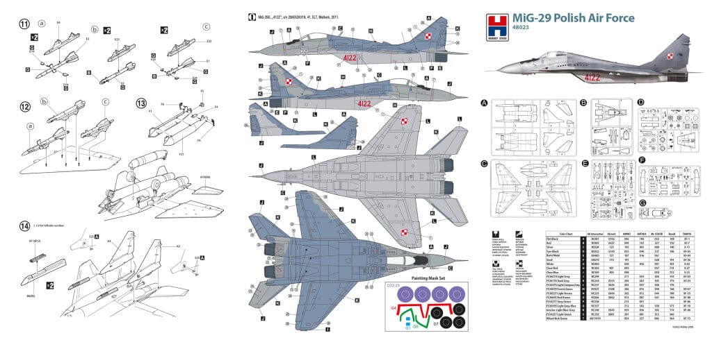 Hobby 2000 - 48023 - Mikoyan MiG-29A Fulcrum A - instructions