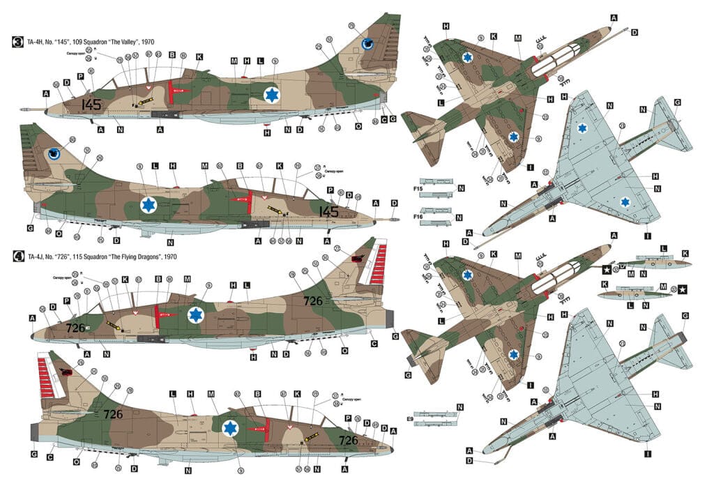Hobby 2000 - 48035 - Douglas TA-4H/J Skyhawk - paint schemes