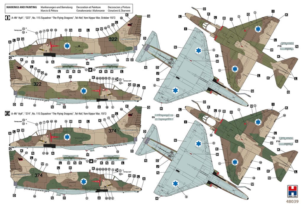 Hobby 2000 - 48039 - Douglas A-4N Skyhawk - paint schemes