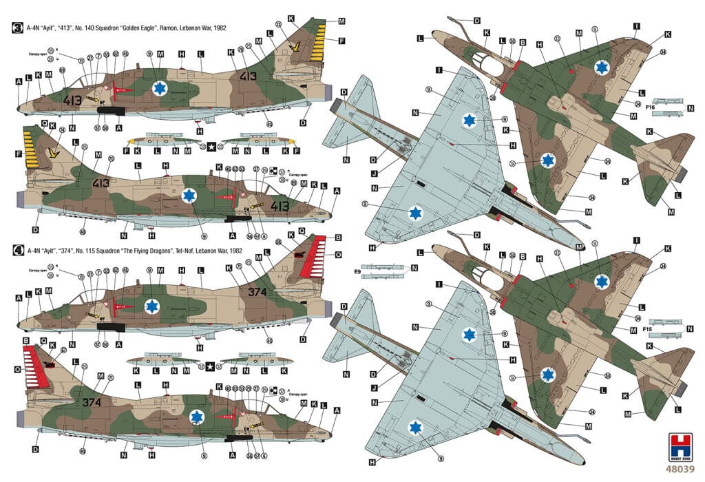 Hobby 2000 - 48039 - Douglas A-4N Skyhawk - paint schemes