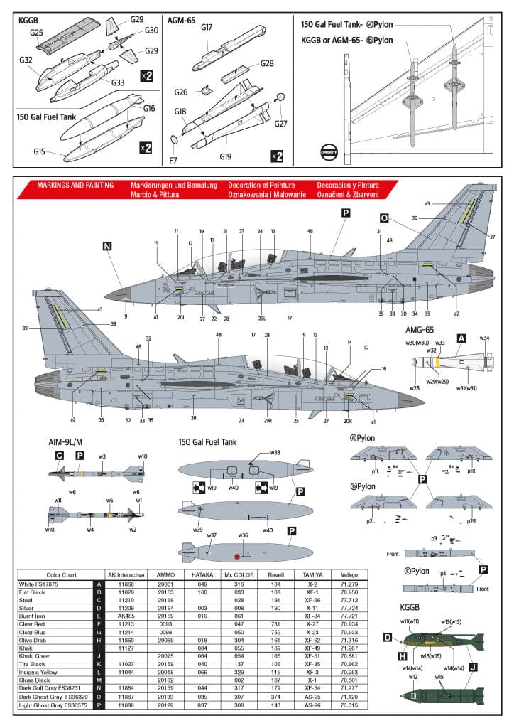300 - Hobby 2000 - 48050 - KAI FA-50F Fighting Eagle - paint schemes
