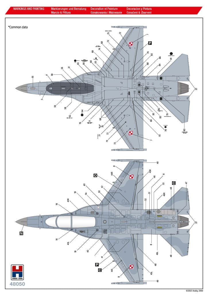 301 - Hobby 2000 - 48050 - KAI FA-50F Fighting Eagle - paint schemes