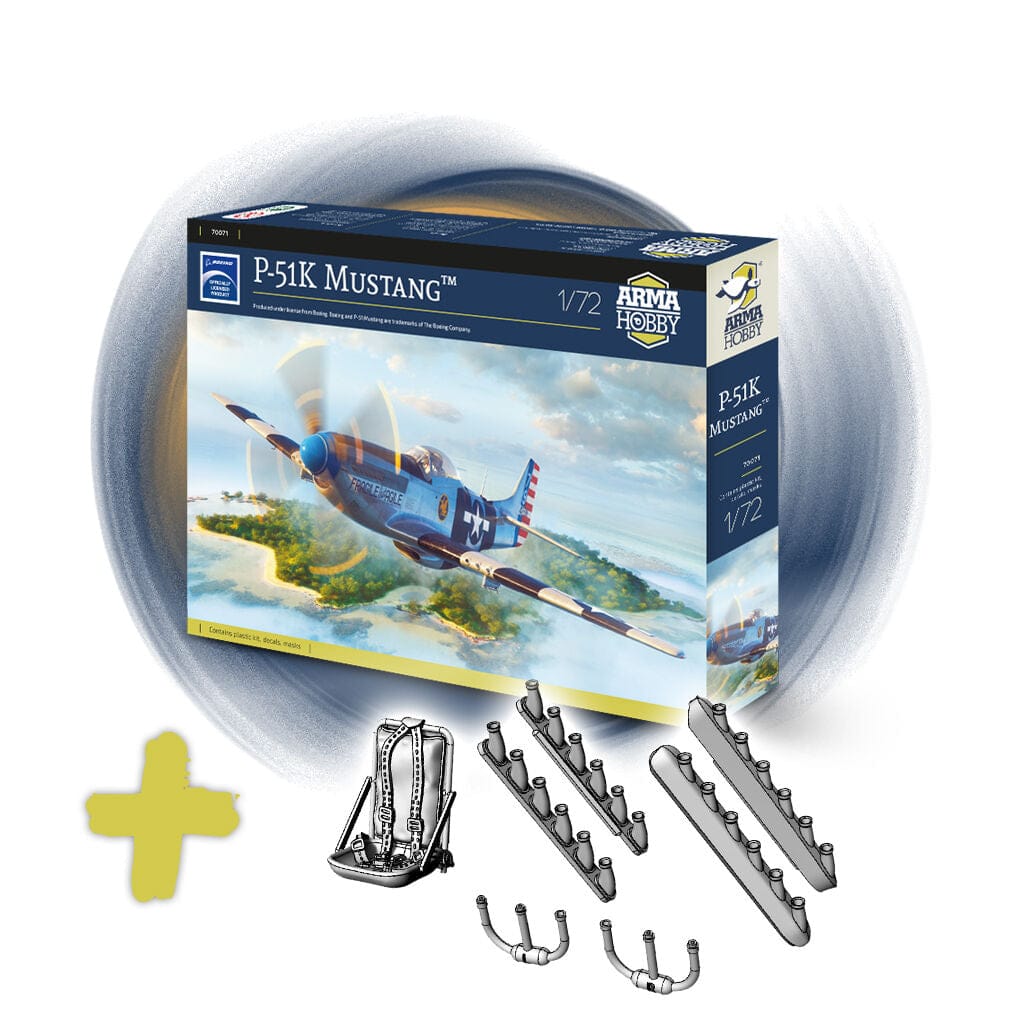 101 - Arma Hobby - 70071 - North American P-51K Mustang / Mustang Mk IVa - box contents