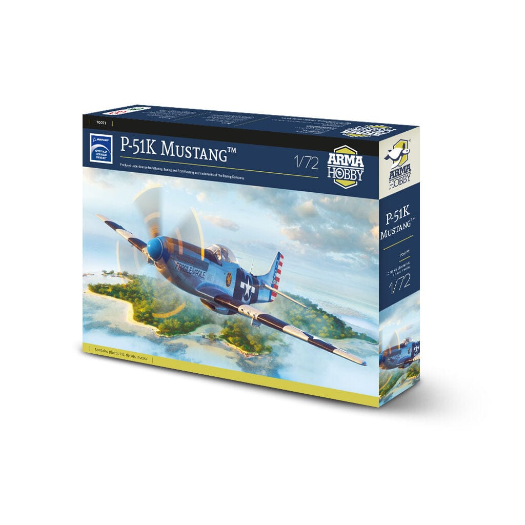 Arma Hobby - 70071 - North American P-51K Mustang / Mustang Mk IVa - box right front angle