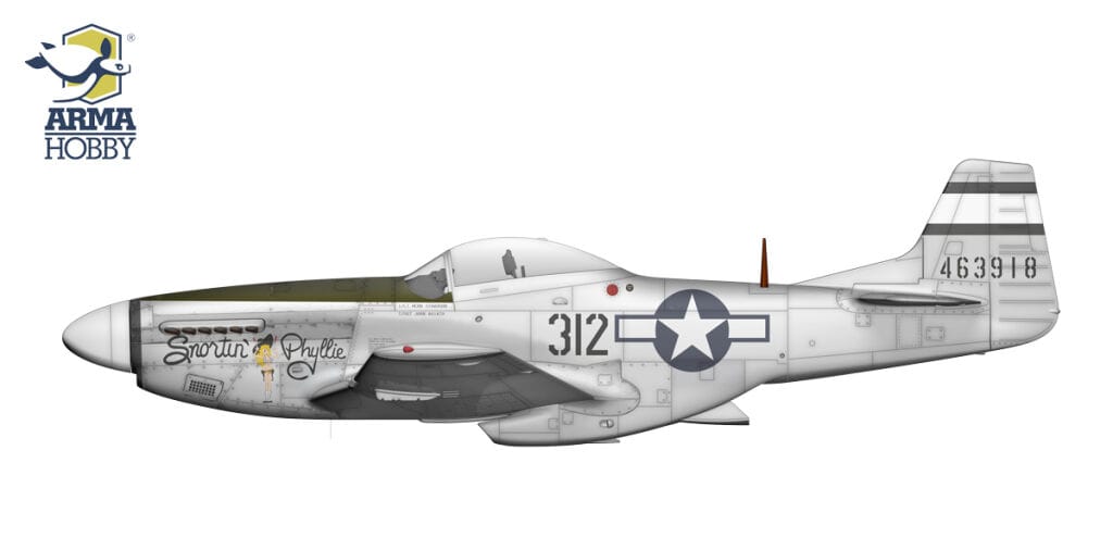Arma Hobby - 70073 - North American P-51D Mustang - paint schemes