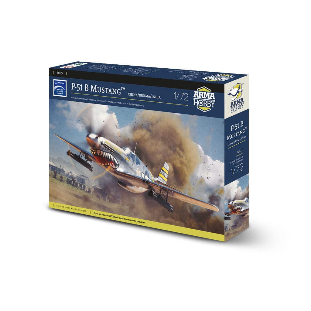 100 - Arma Hobby - 70075 - North American P-51B Mustang - box front right angle
