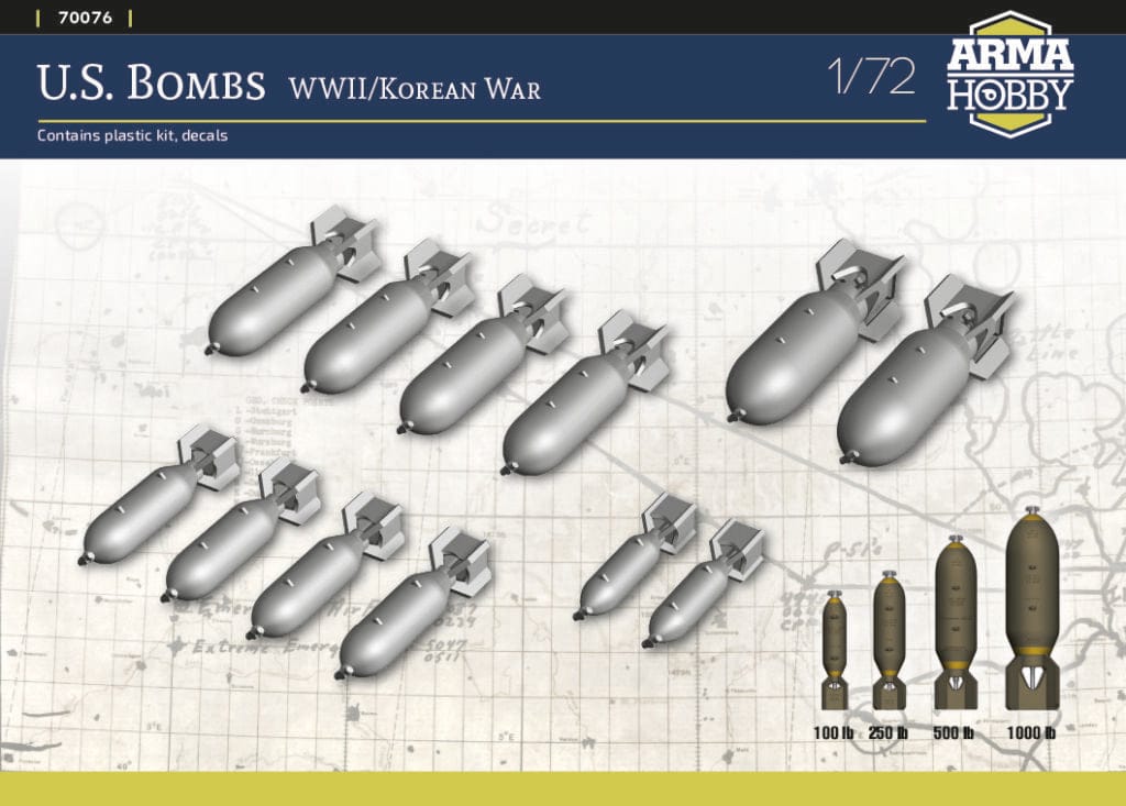 010 - Arma Hobby - 70076 - United States Bombs (WWII / Korean War) - primary image