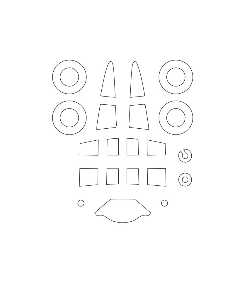 Arma Hobby - 70082 - Curtiss P-36C Hawk - masks