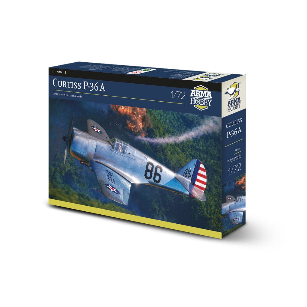 Arma Hobby - 70081 - Curtiss P-36A Hawk - box right front angle