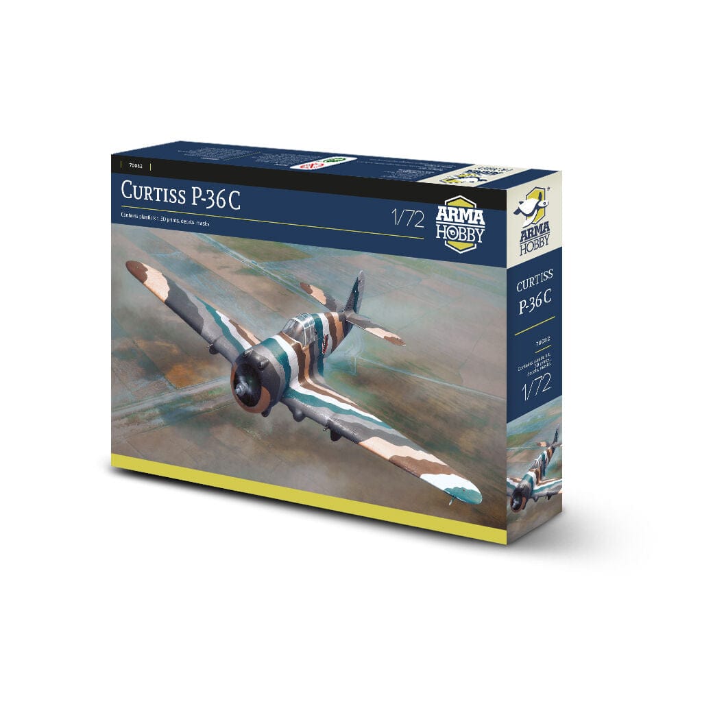 100 - Arma Hobby - 70082 - Curtiss P-36C Hawk - box front right angle