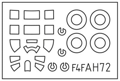 490 - Arma Hobby - 70090 - Grumman F4F-3 Wildcat - masks