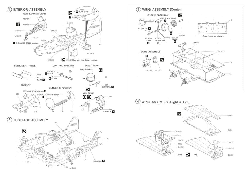 Hobby 2000 - 72066 - Consolidated PBY-5A Catalina - instructions