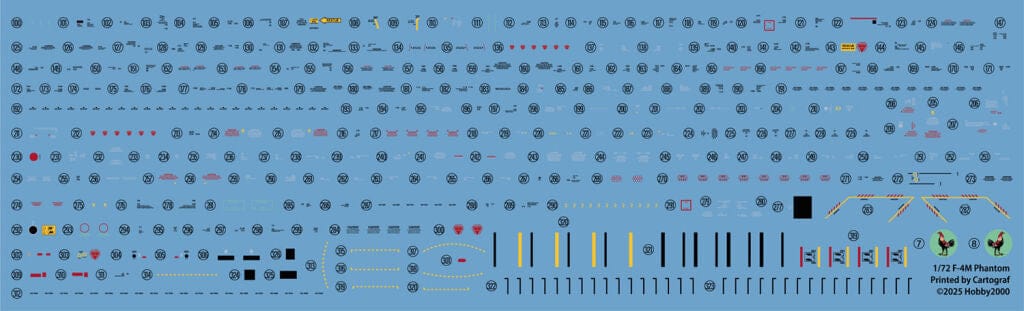 Hobby 2000 - 72082 - McDonnell Douglas F-4K FG.1 Phantom II - decals