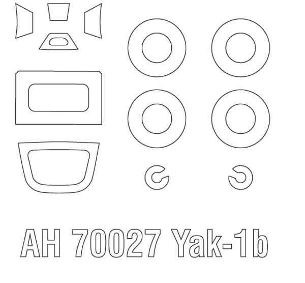 Arma Hobby - 70088 - Yakovlev Yak-1b - masks