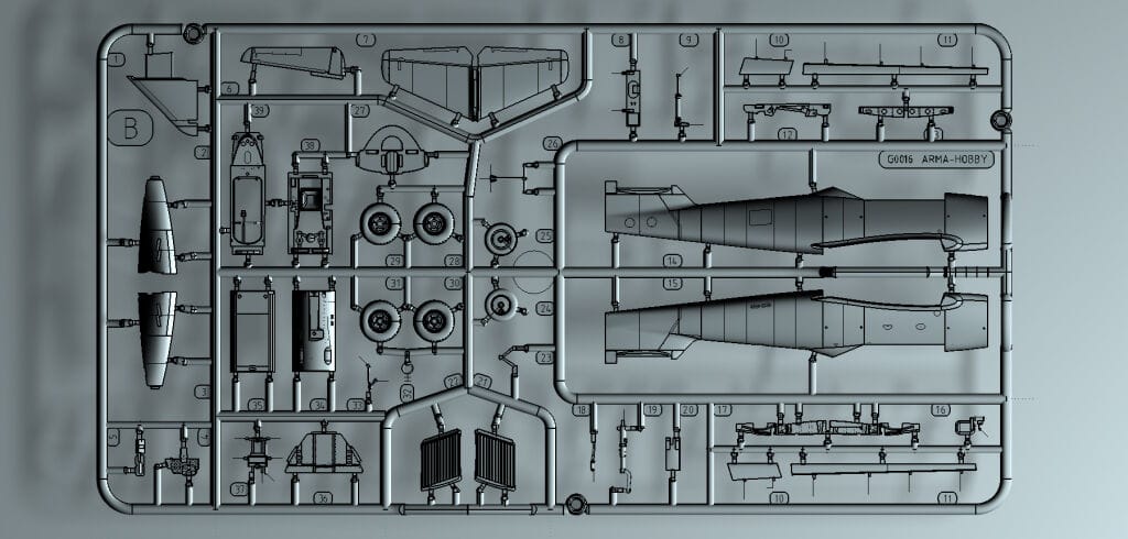 502 - Arma Hobby - 70083 - Messerschmitt Me-262 A-1a Schwalbe - digital model