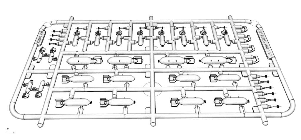 202 - Arma Hobby - 70076 - United States Bombs (WWII / Korean War) - sprue