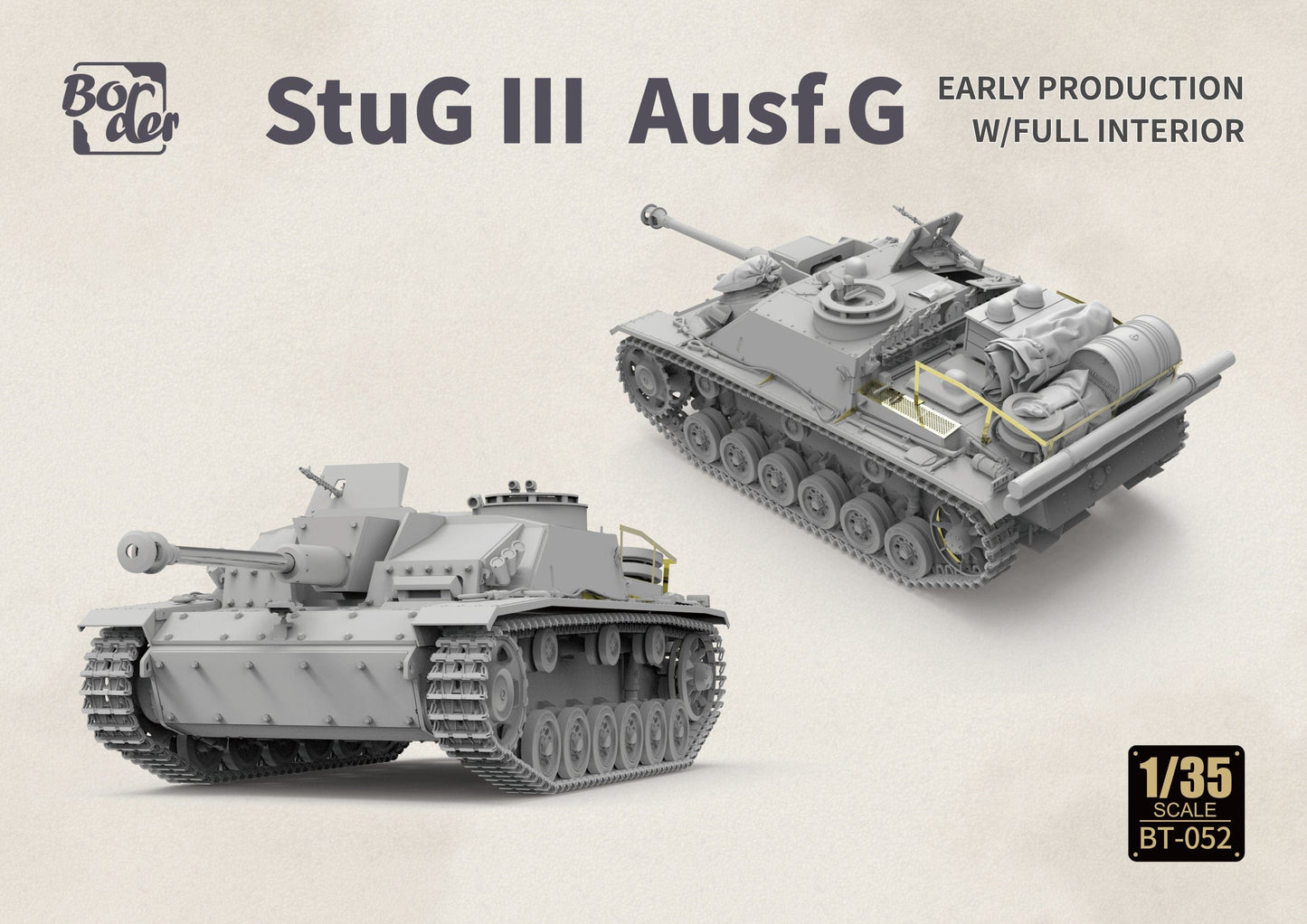 501 - Border Model - BT-052 - StuG III Ausf. G (early) [Interior Kit] - digital model