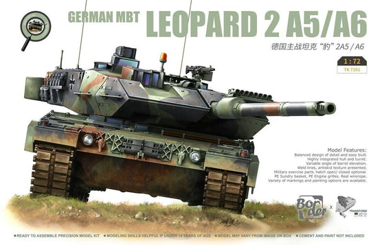 Border Model 1/72 scale Leopard 2A5/A6 main battle tank plastic model ...